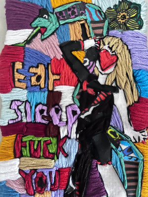 ‘Not so Swift’ OOAK artwork (Fabric & Thread)