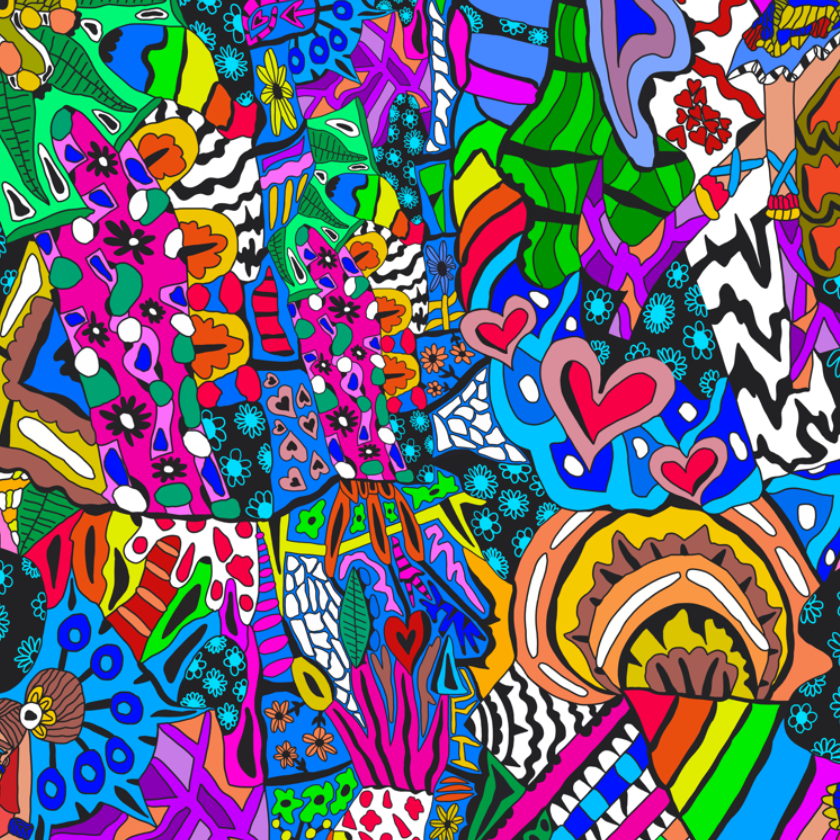 Portfolio image cover of colourful pattern by Antayjo Art called Maxi Maxi Maxi