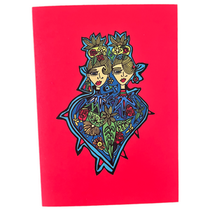 “Heart Twin” Greeting Card